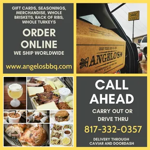 We are open for carryout and drive thru during the quarantine.