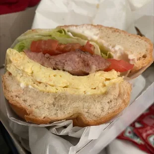 Polish Sausage Breakfast Sandwich