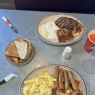 Polish Sausage and Eggs