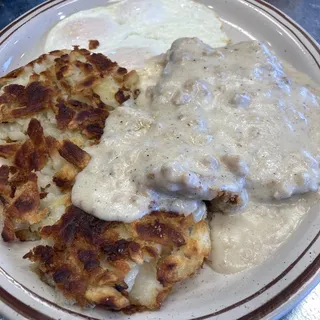 Country-Fried Steak and Eggs