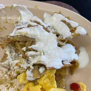 here are the chilaquiles