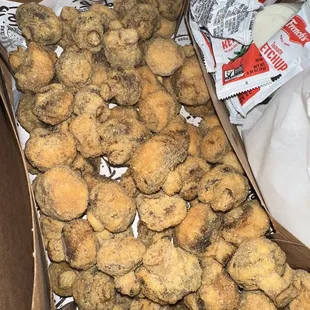 Fried mushrooms