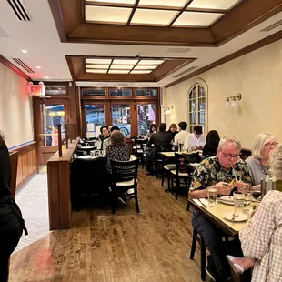 people sitting at tables