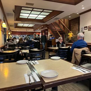 people sitting at tables