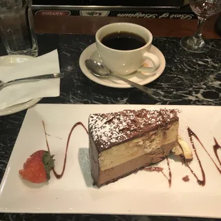 Black and White Chocolate Mousse Cake