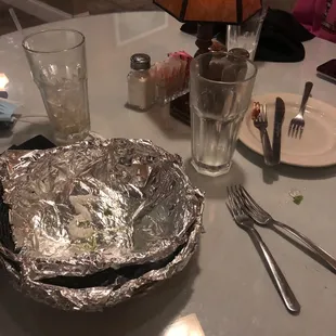 Empty table because we ate it all before we thought to leave a review.