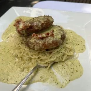 pasta dish, pasta, food