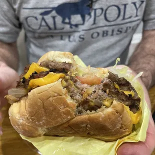 Double cheese burger