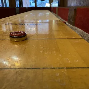 Shuffle Board tht is awesome to sit and play with.