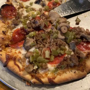 Thin Crust "House" pizza. Delicious
