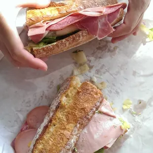 Genoa Salami Sandwiches