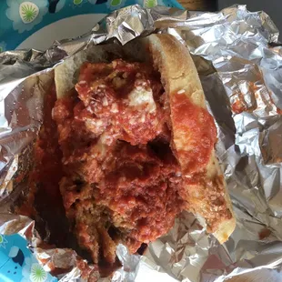 Eggplant Parmesan Sandwich