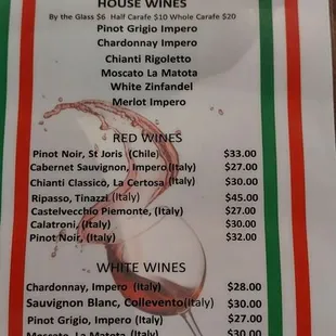 Wine Menu 5.22