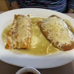 Tamal &amp; chili relleno