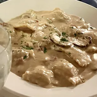 Veal with pasta