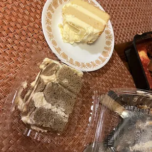 Lemon Cake and Tiramisu