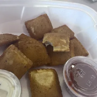 Fried ravioli