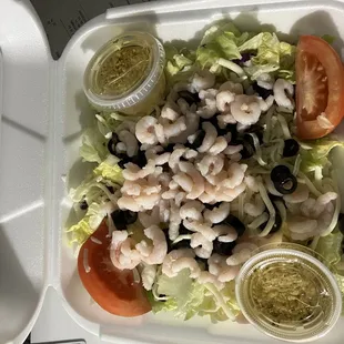 Small shrimp salad