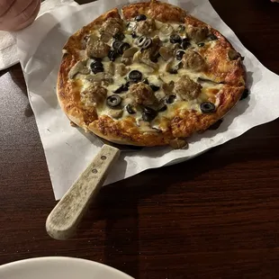 Personal Sized Pizza.