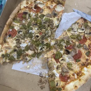 pizza, food