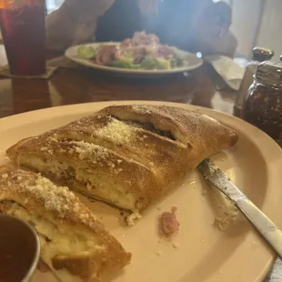 Meat lovers calzone