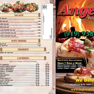 menu and prices