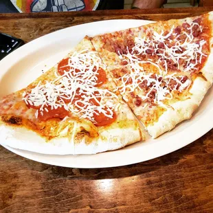 The lunch special. Pizza so big it&apos;s like half a pie and a drink for only a few bucks