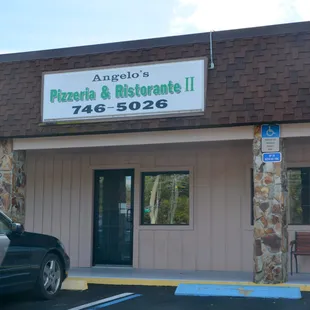 the front of the restaurant