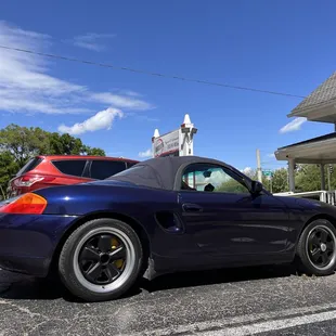 Parking on the side.