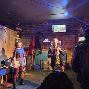 1/26/2024 - Speculative Drama&apos;s performing Shakespeare&apos;s Twelfth Night with fun props strategically all over the bar + themed drink specials