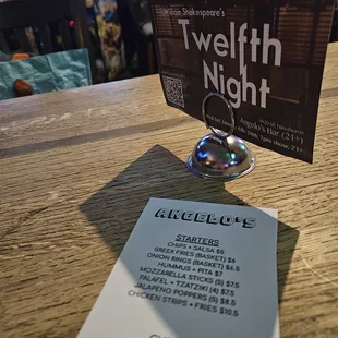 1/26/2024 - Speculative Drama&apos;s performing Shakespeare&apos;s Twelfth Night with fun props strategically all over the bar + themed drink specials