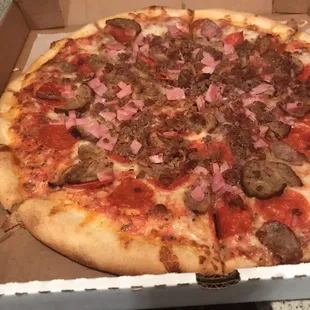All meat Lg pizza