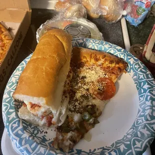 Pizza meatball sub