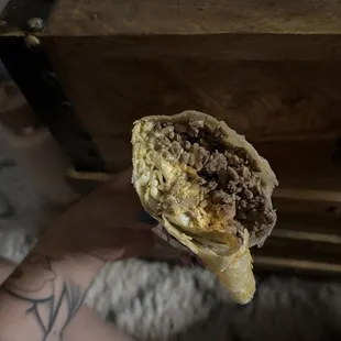 Carne asada super burrito