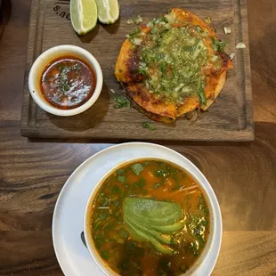 Chicken Tortilla Soup and Birria Tacos
