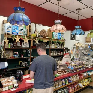 a man in a grocery store