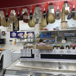 a view of a deli counter