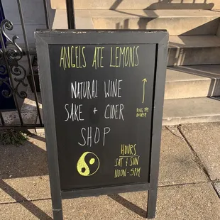 a sign for a wine shop