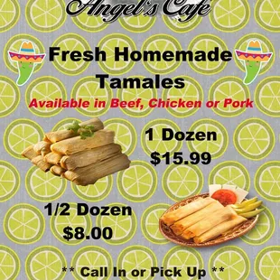 Fresh Tamales for your enjoyment!