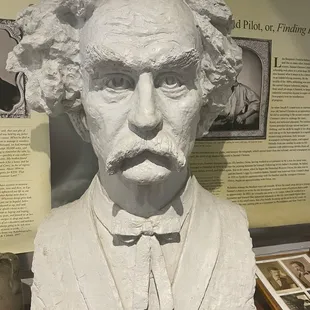 Mar Twain = Samuel Clemens his history and story! He published the story of the Jumping Frog!