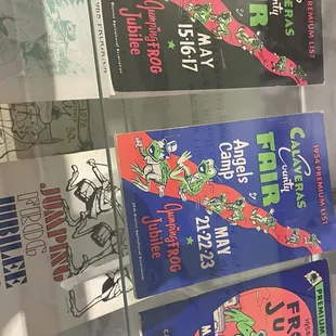 Frog Fair pamphlets from many years! The 3rd week in May each year!