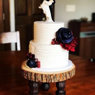 a wedding cake