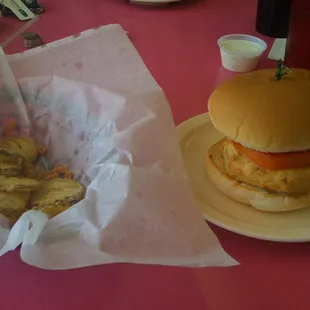 Bone in Fried Pork Chop Sandwich