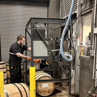 Hammering in the bung holes