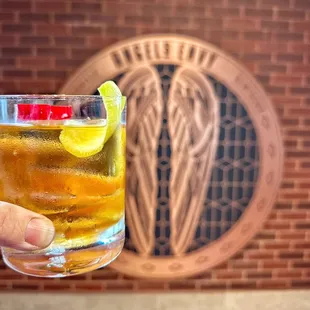 "Rising sun" cocktail