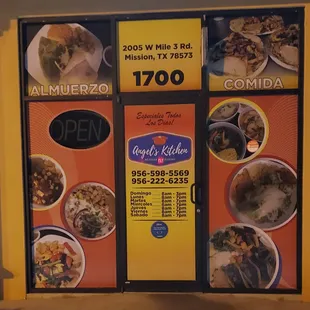 a menu for a mexican restaurant