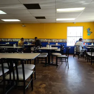 people sitting at tables