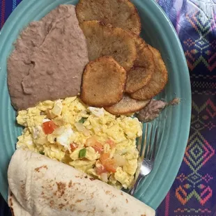 Huevos ala Egg a la Mexicana Plate