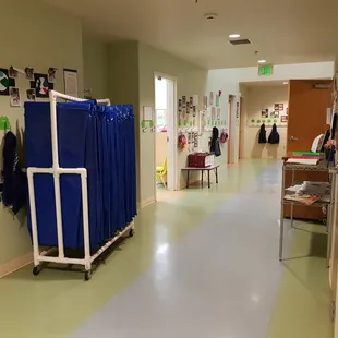 Sleep mats and classroom for the fours