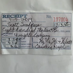 &quot;Detailed&quot; receipt!
